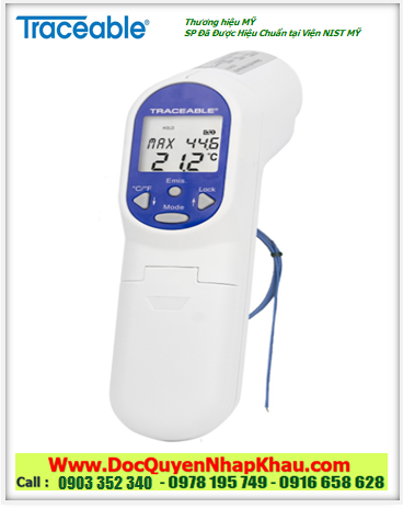 Traceable 4482, Nhiệt kế hồng ngoại –60°C đến 500°C Traceable® 4482 Infrared Thermometer w/ Type-K Probe